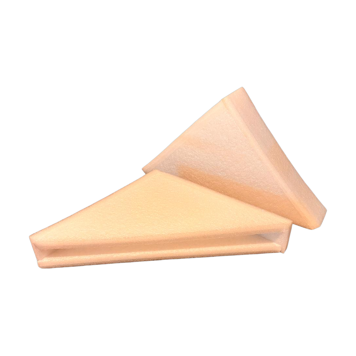 Esquineros de foam triangulares.